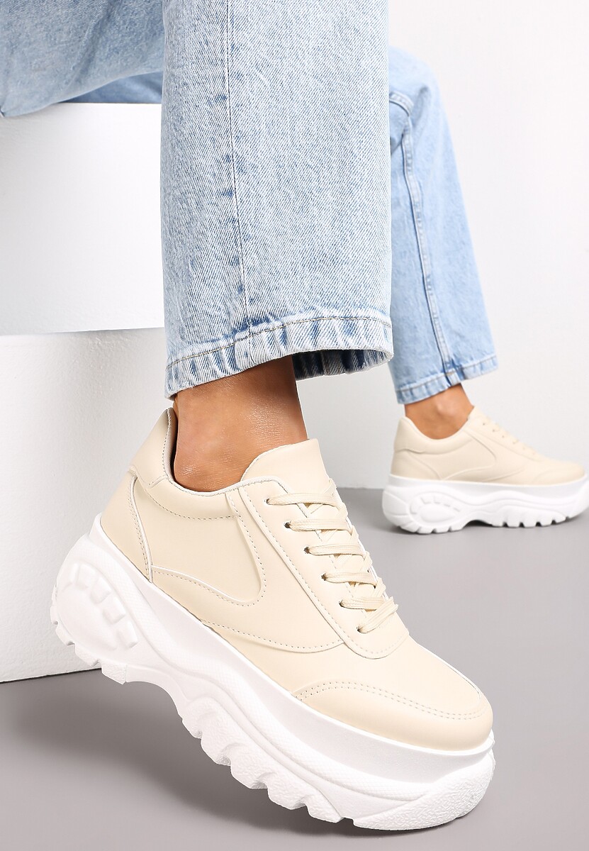 Beżowe Sneakersy Fair Crush