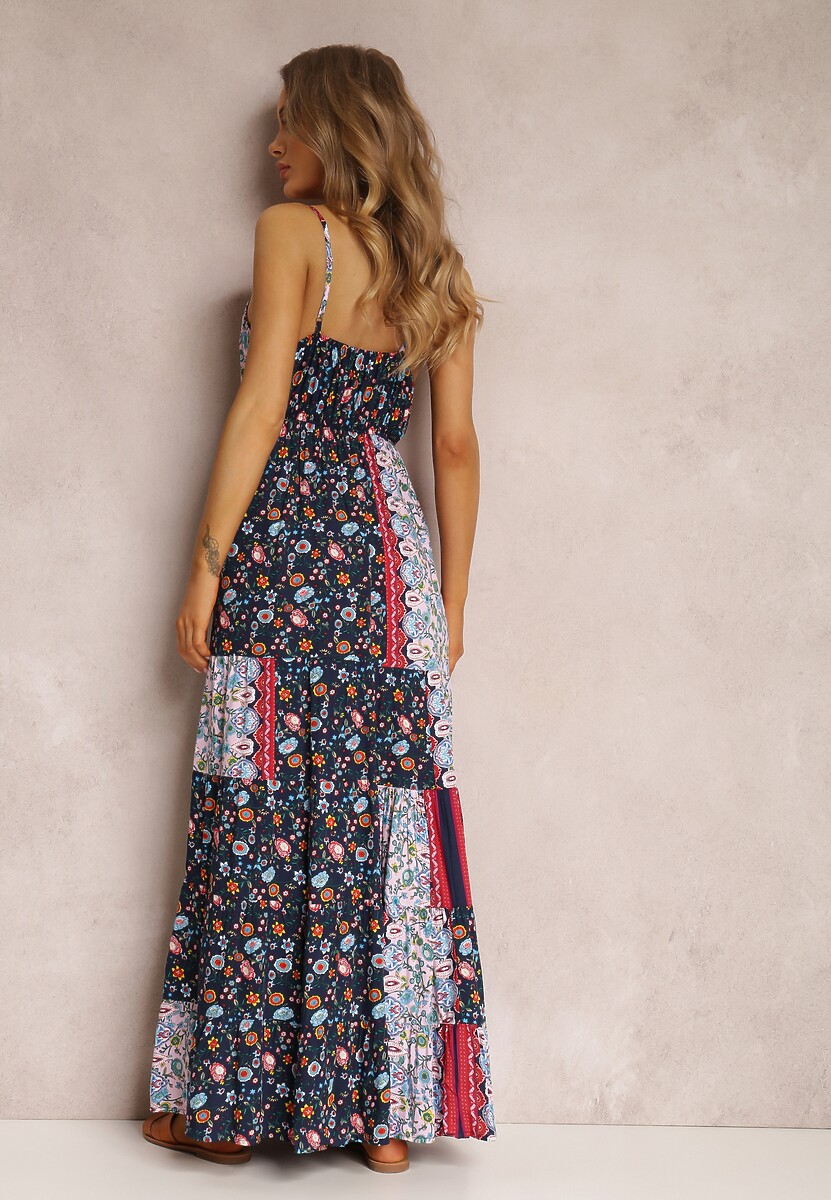 Granatowa Sukienka Amarhomela