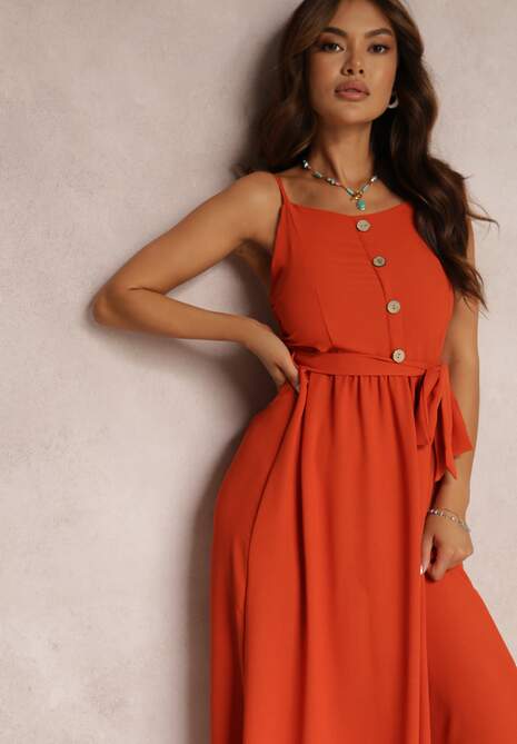 Pomarańczowa Sukienka Fadan