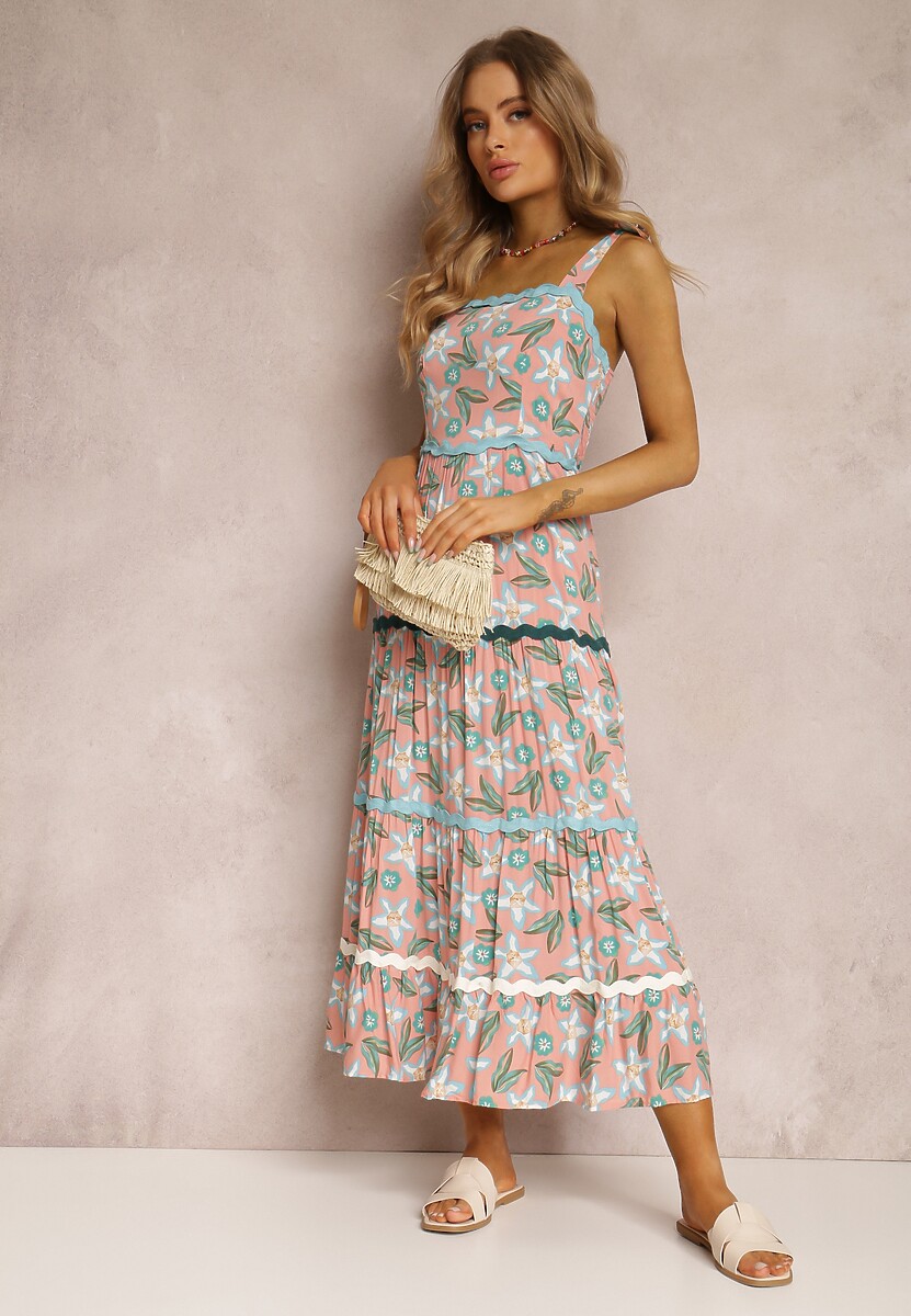 Różowa Sukienka Astena