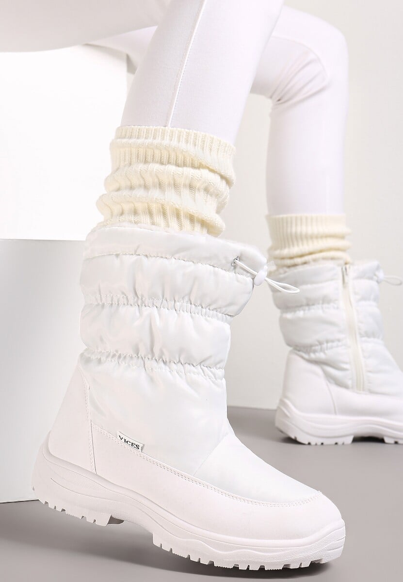 Białe Śniegowce Pikowane Krit