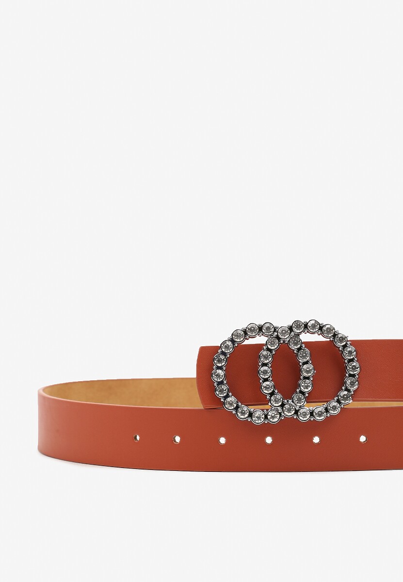 Jasnobrązowy Pasek ze Zdobioną Klamrą Timalora