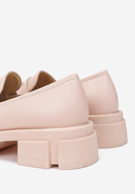 Jasnoróżowe Mokasyny Appotis