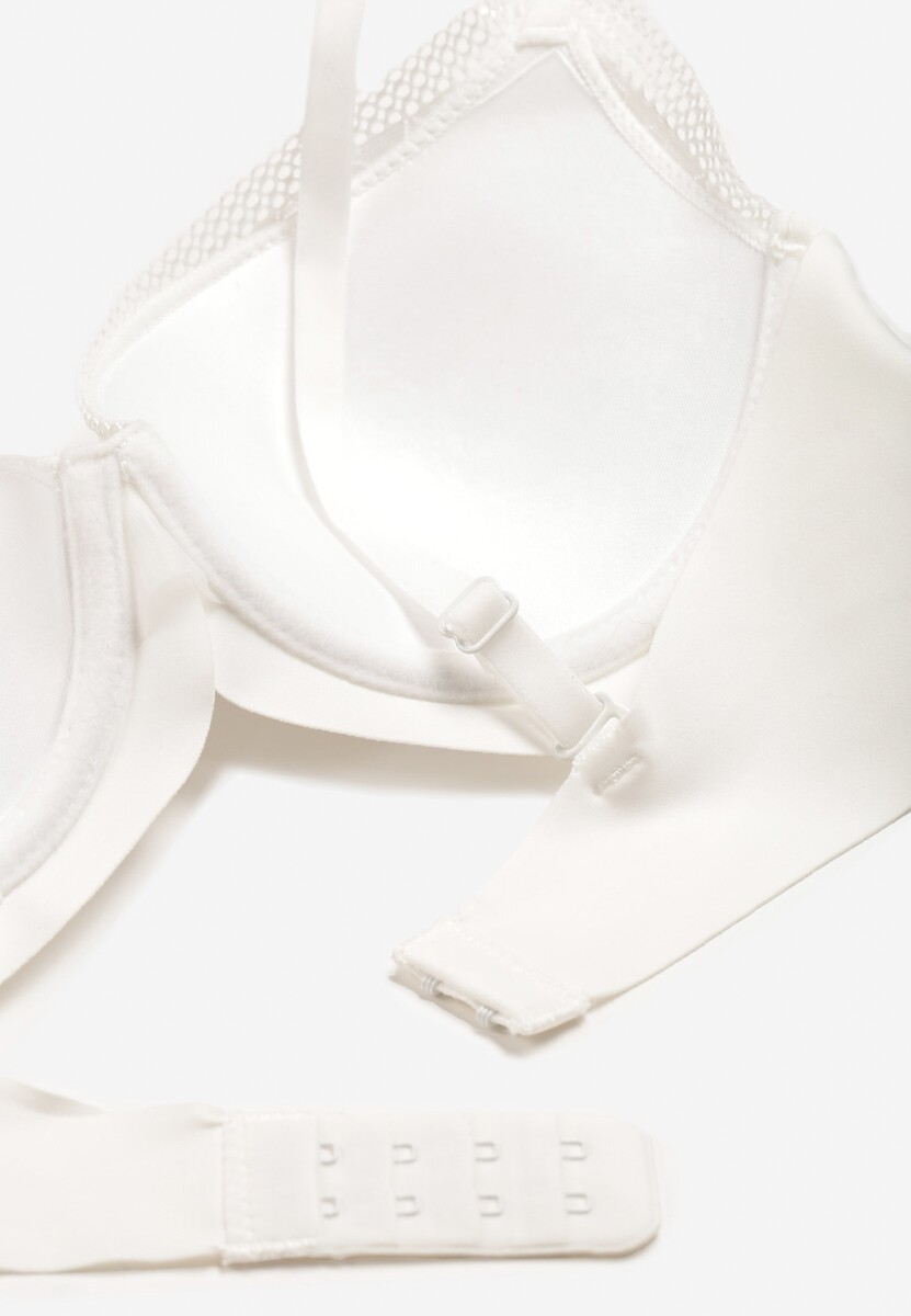 Jasnobeżowy Biustonosz z Drobną Zawieszką Ecrulia