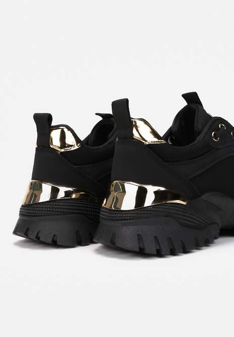 Czarne Sneakersy Myramia