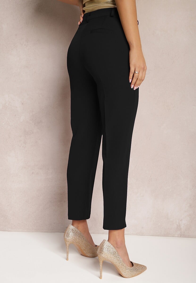Czarne Spodnie Garniturowe Amarilis