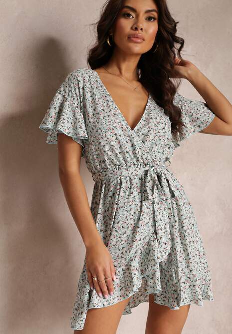 Niebieska Sukienka Myrithelphise