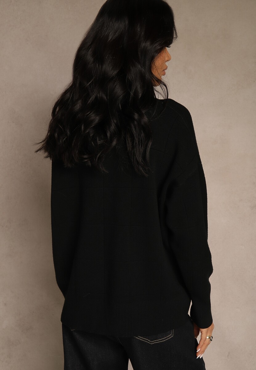 Czarny Casualowy Golf Tusara