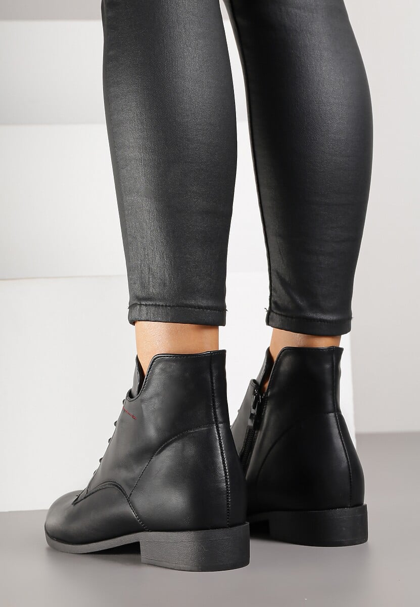 Czarne Botki Trzewiki Vices Miova