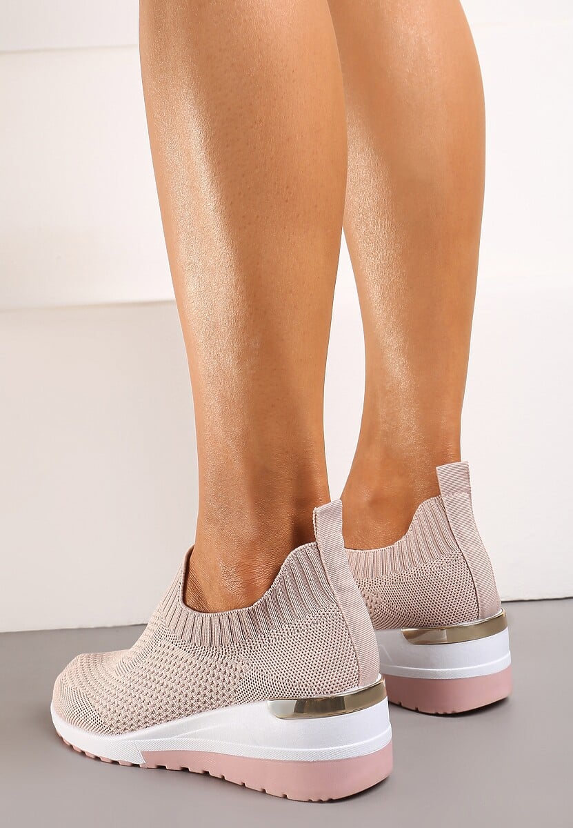 Różowe Buty Sportowe Mellasia