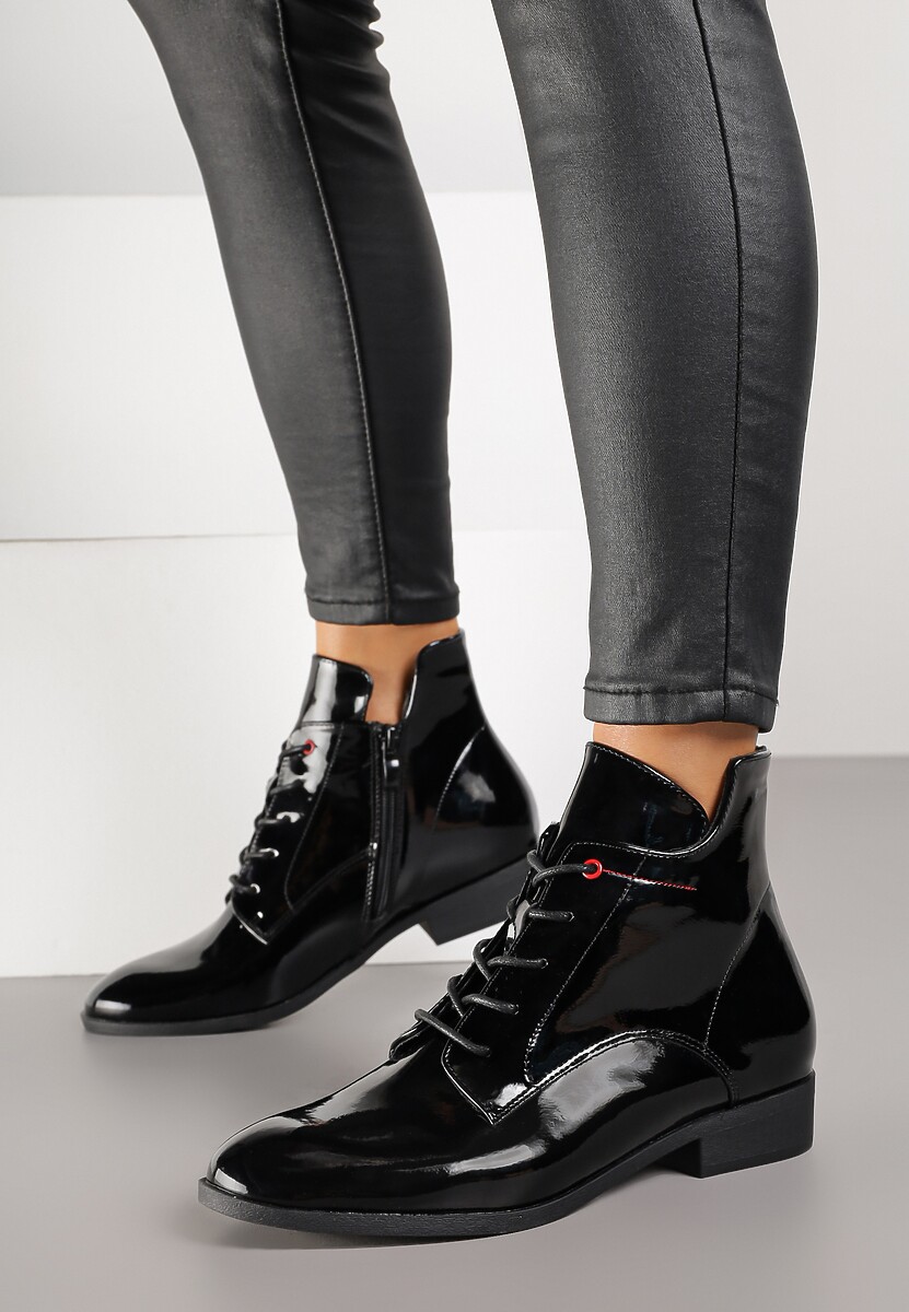 Czarne Botki Trzewiki Vices Miova