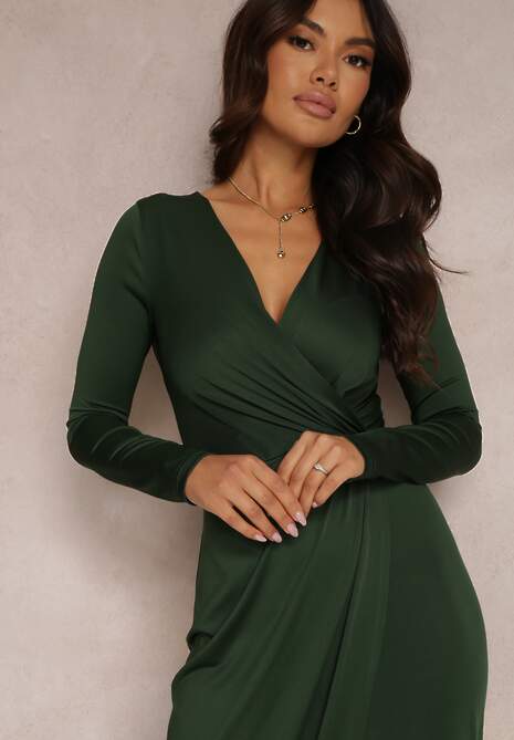 Ciemnozielona Sukienka Agathelle