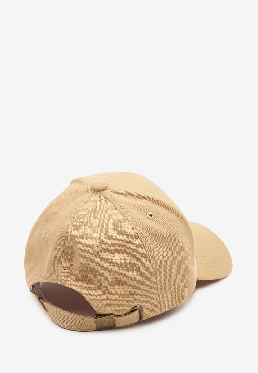 Beżowa Regulowana Czapka z Daszkiem z Bawełny Taniritia