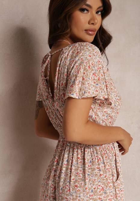 Beżowy Kombinezon Amathania