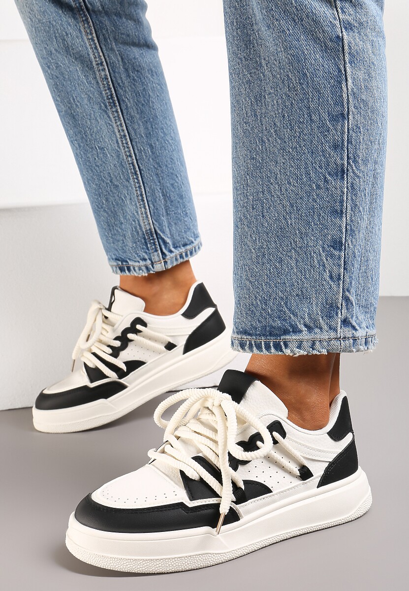 Biało-Czarne Sneakersy Sylvena