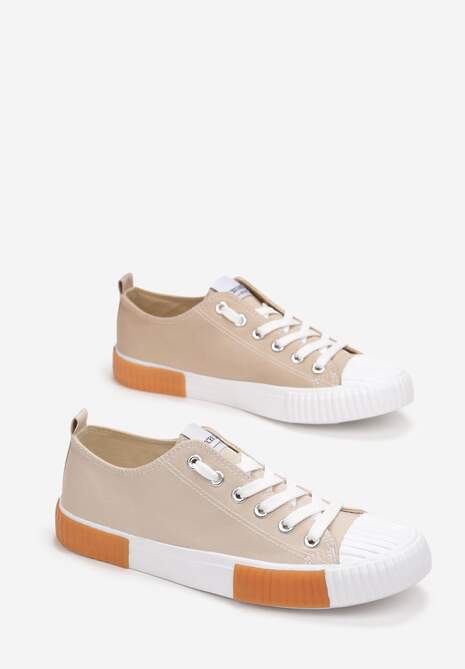 Beżowe Trampki Athizephila