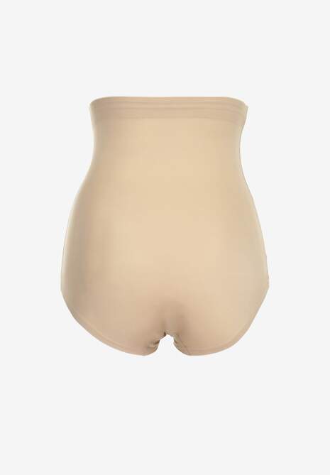 Beżowe Majtki Modelujące z Wysoką Talią Elissia
