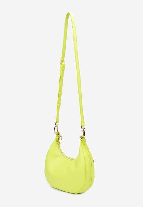 Zielona Mała Torebka ze Zdobieniem i Odpinanym Paskiem Wyneth