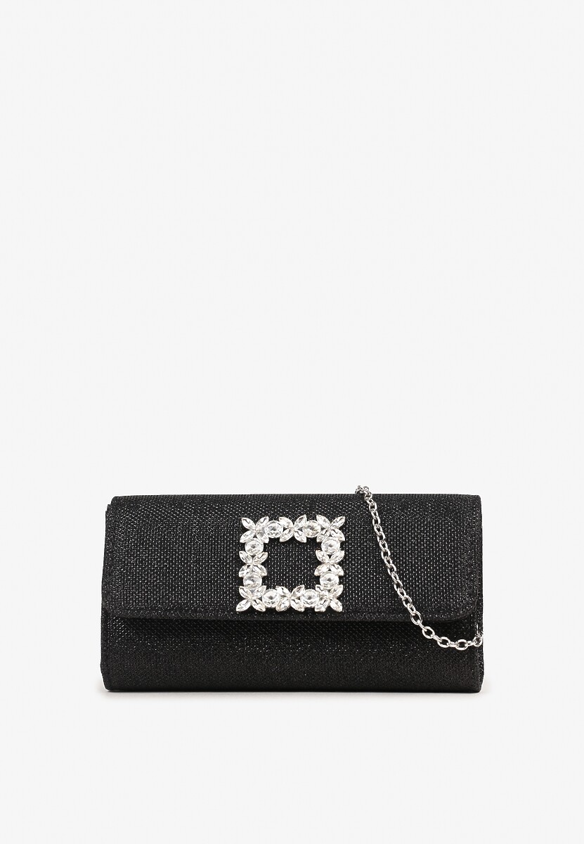 Szampańska Torebka Kopertówka na Łańcuszku z Kwiatową Aplikacją Ahalia