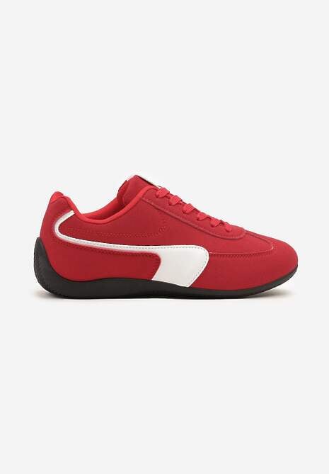 Czerwone Sneakersy Typu Klasyczne Tenisówki Zelritia