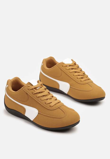 Jasnobrązowe Sneakersy Typu Klasyczne Tenisówki Zelritia