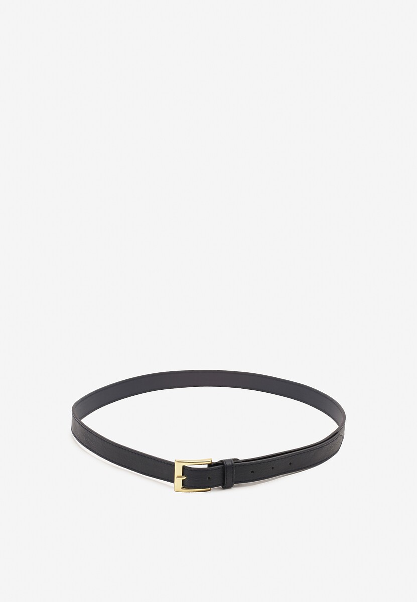 Biały Pasek Ozdobiony Metalową Klamrą Nairavina