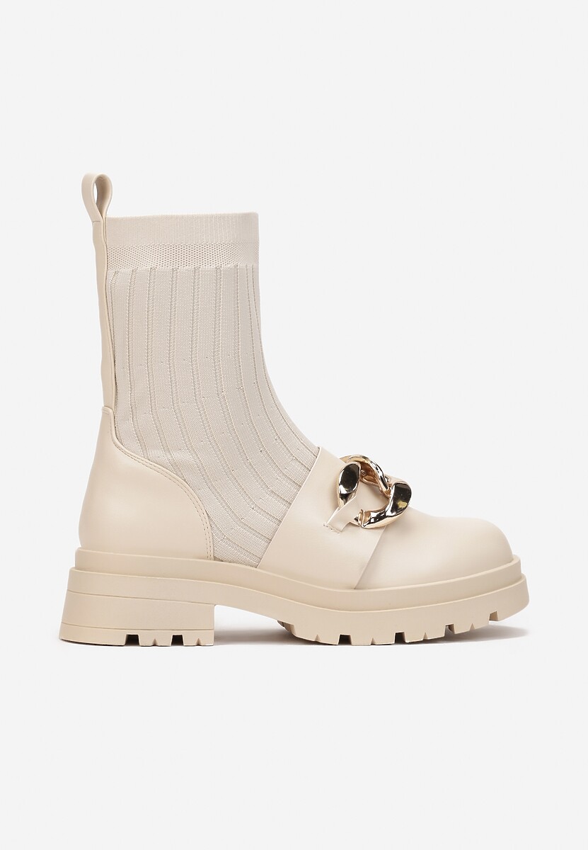 Beżowe Botki Vynyth