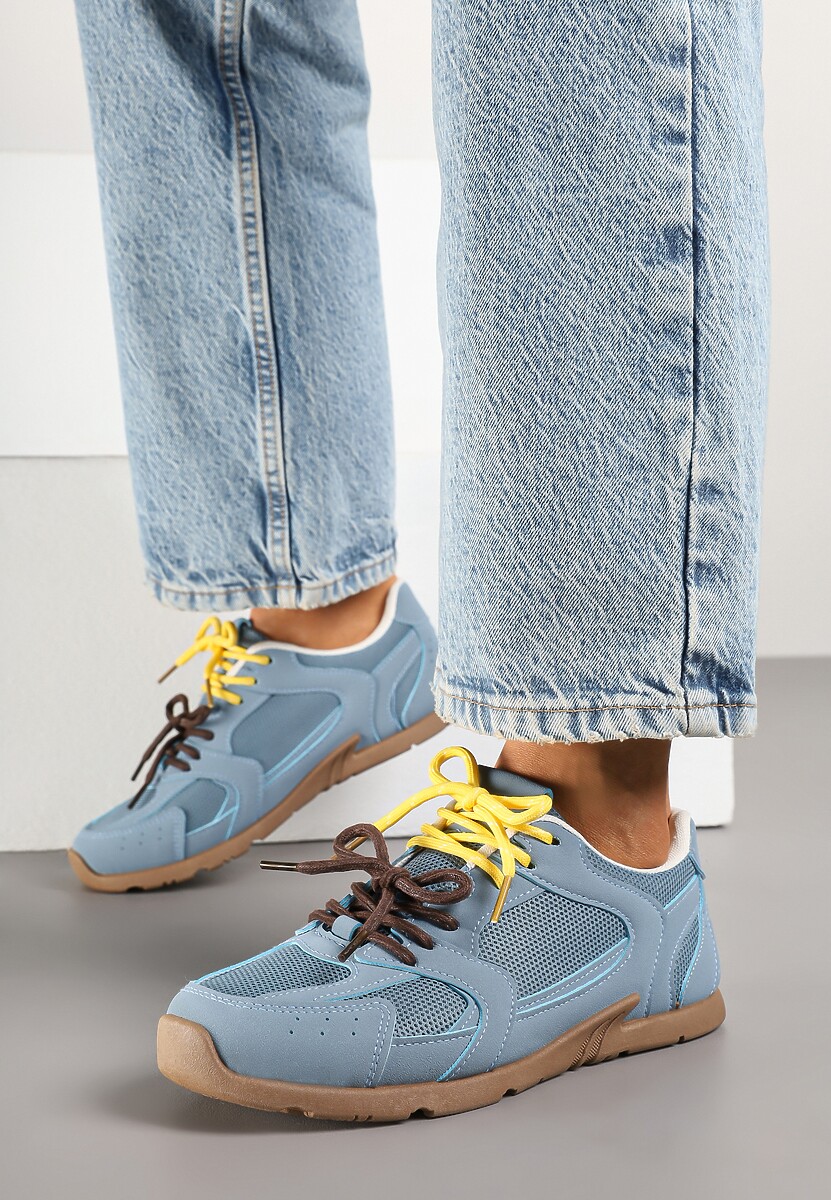 Brązowe Sneakersy z Podwójnymi Sznurówkami Terfitra