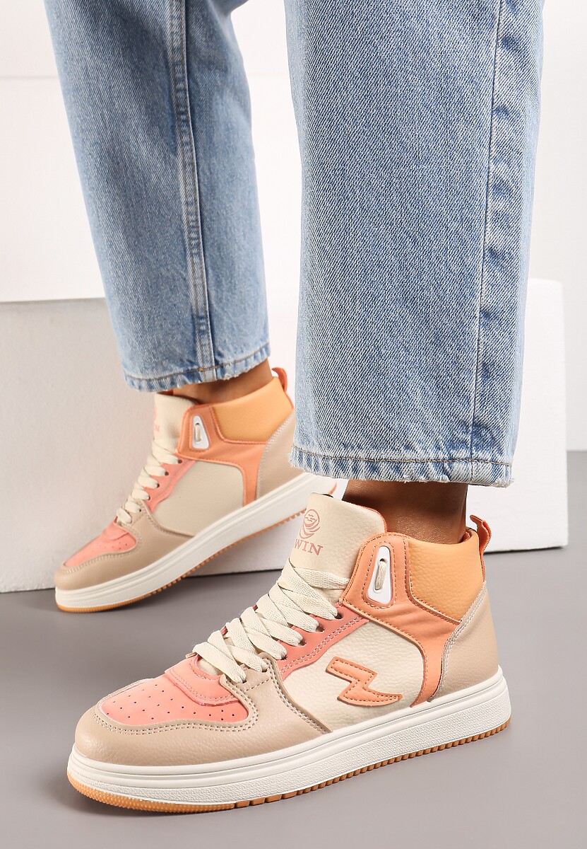 Pomarańczowe Sneakersy Aura