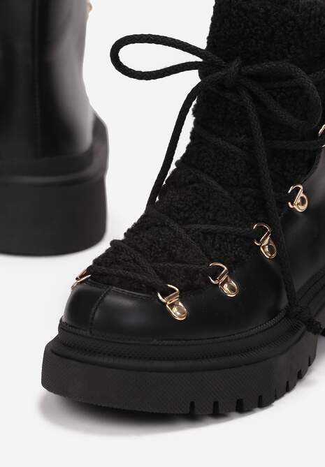 Czarne Traperki Venantia