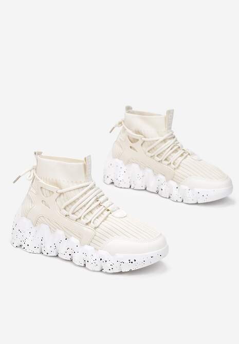 Beżowe Sneakersy Chrysialla