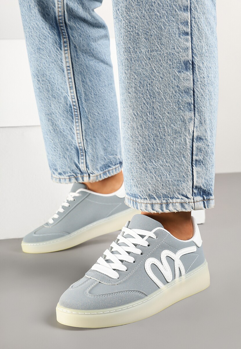 Czarne Sneakersy Kultowe Tenisówki Zdobione Abstrakcyjną Aplikacją Fendiva