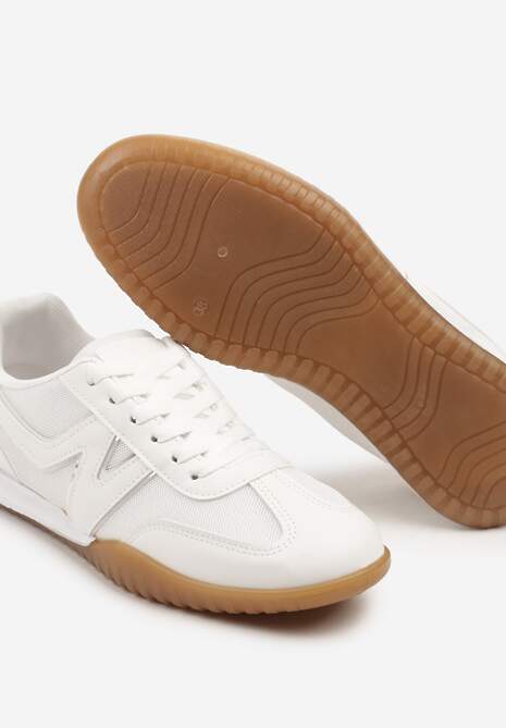 Białe Sneakersy Klasyczne Tenisówki Istia