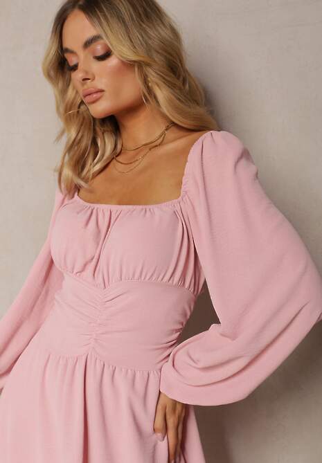 Różowa Sukienka Megadia