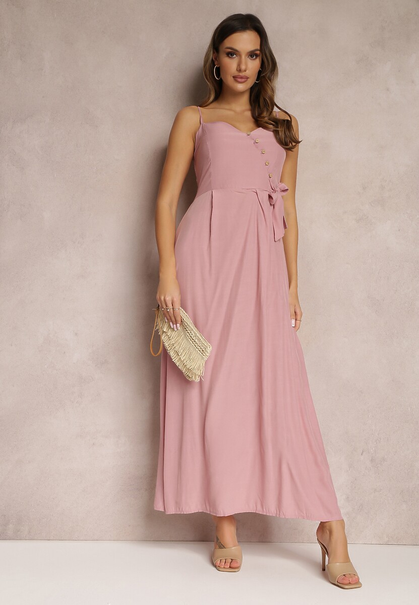 Jasnoróżowa Sukienka Pallepheu