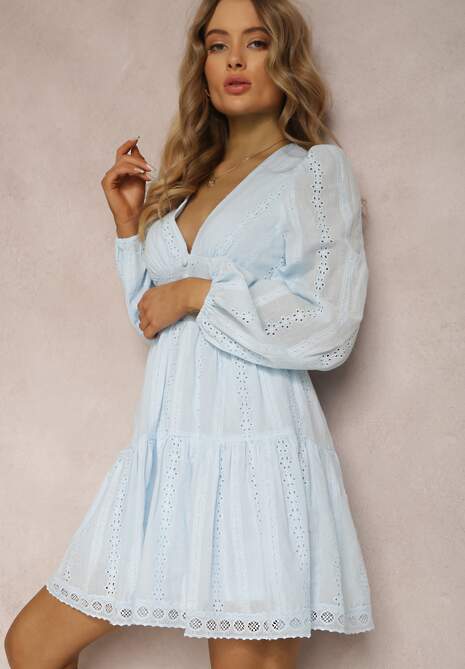 Niebieska Sukienka Arierith