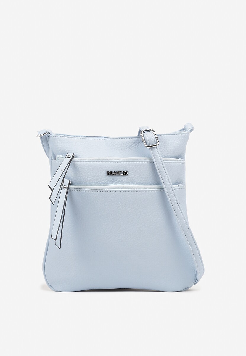 Jasnoniebieska Torebka Typu Listonoszka z Zasuwanymi Kieszeniami Silatea