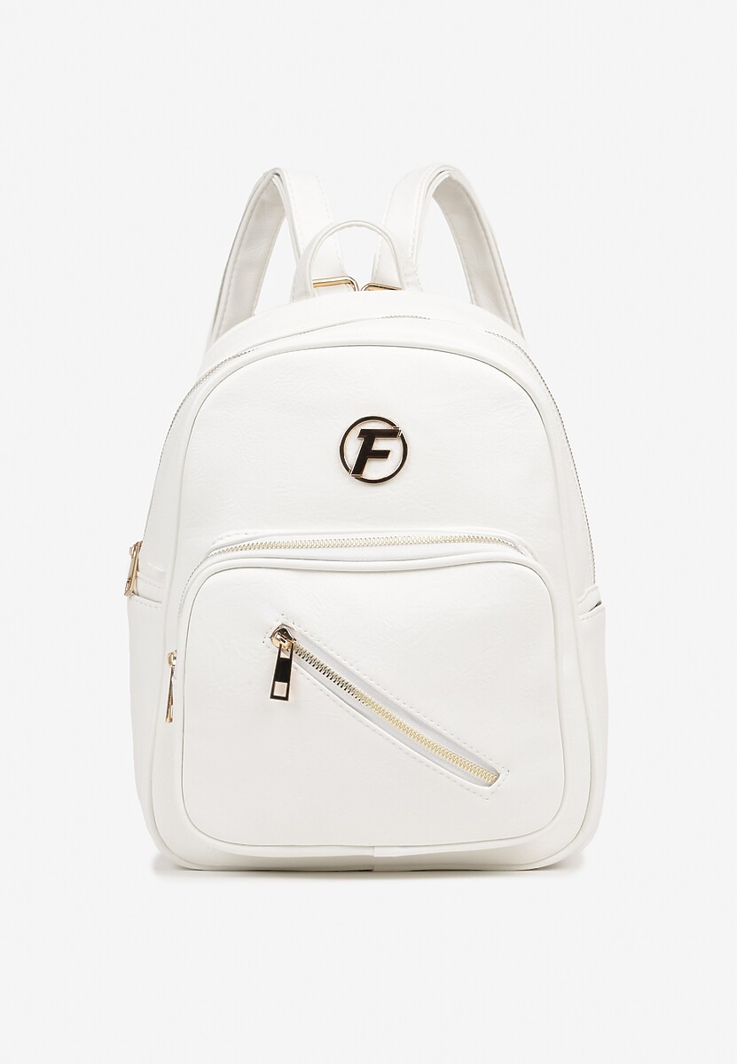 Czarny Plecak z Ozdobną Aplikacją i Suwakiem Milaretta