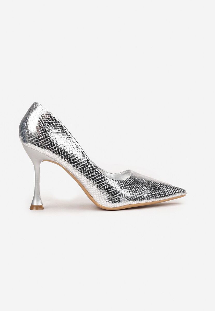 Srebrne Szpilki Zdobione Wężowym Wzorem Olvi