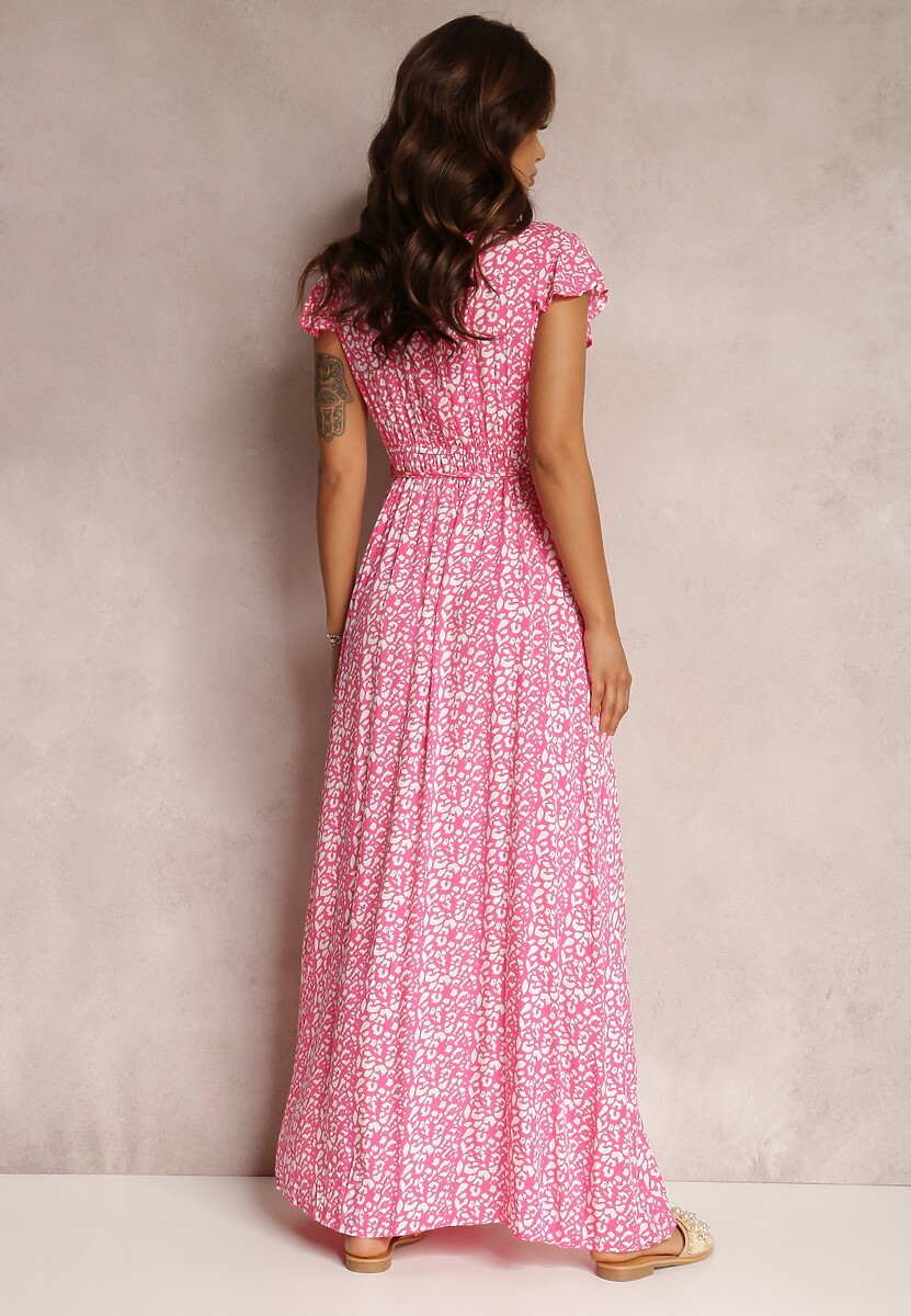 Różowa Sukienka z Wiskozy Appamene