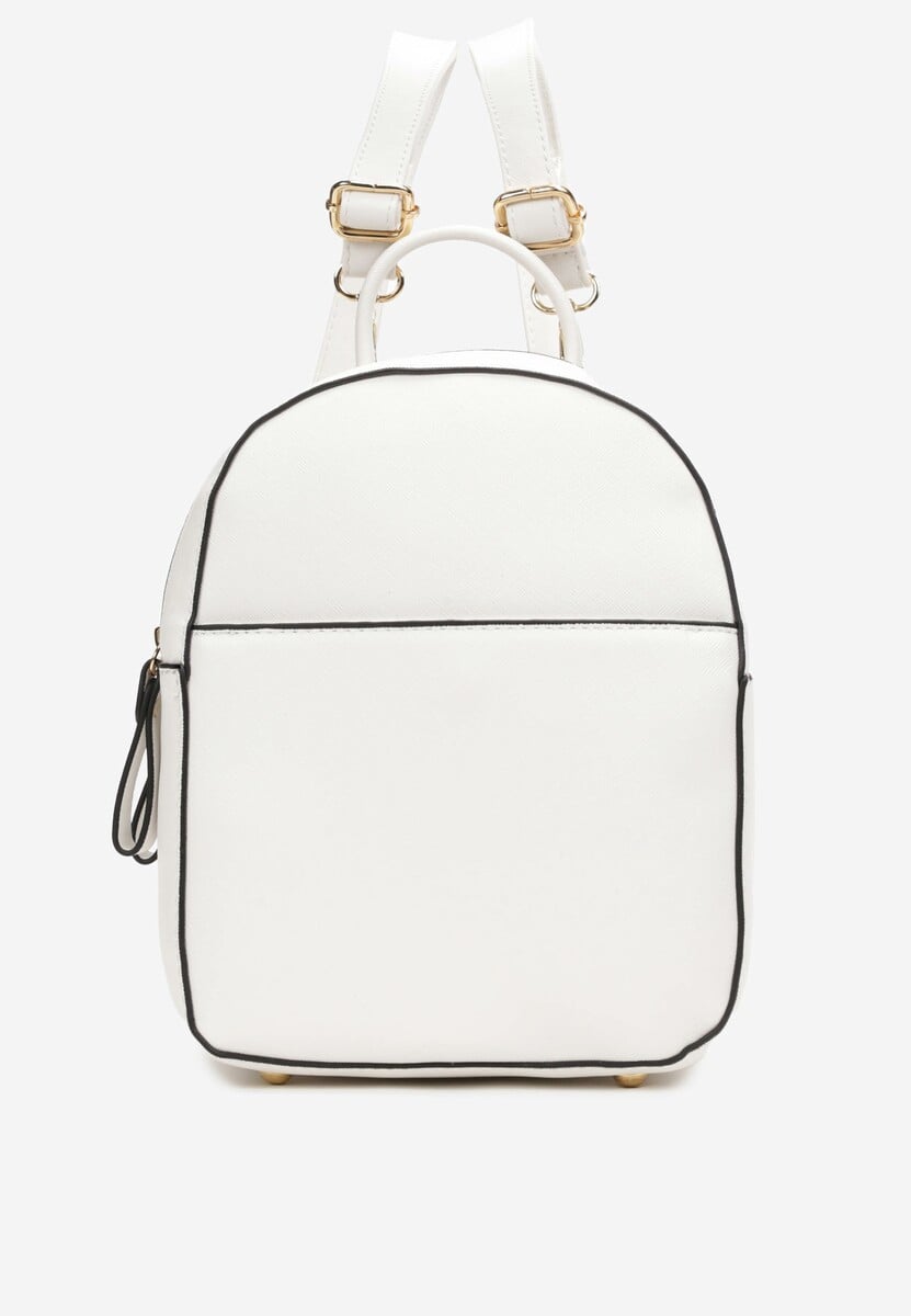 Różowy Dwukomorowy Plecak z Imitacji Skóry Kinosa