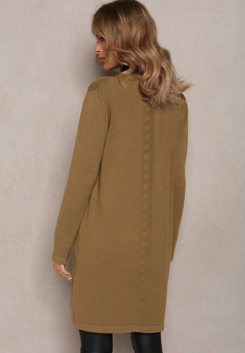 Zielony Luźny Kardigan Niezapinany Susannas