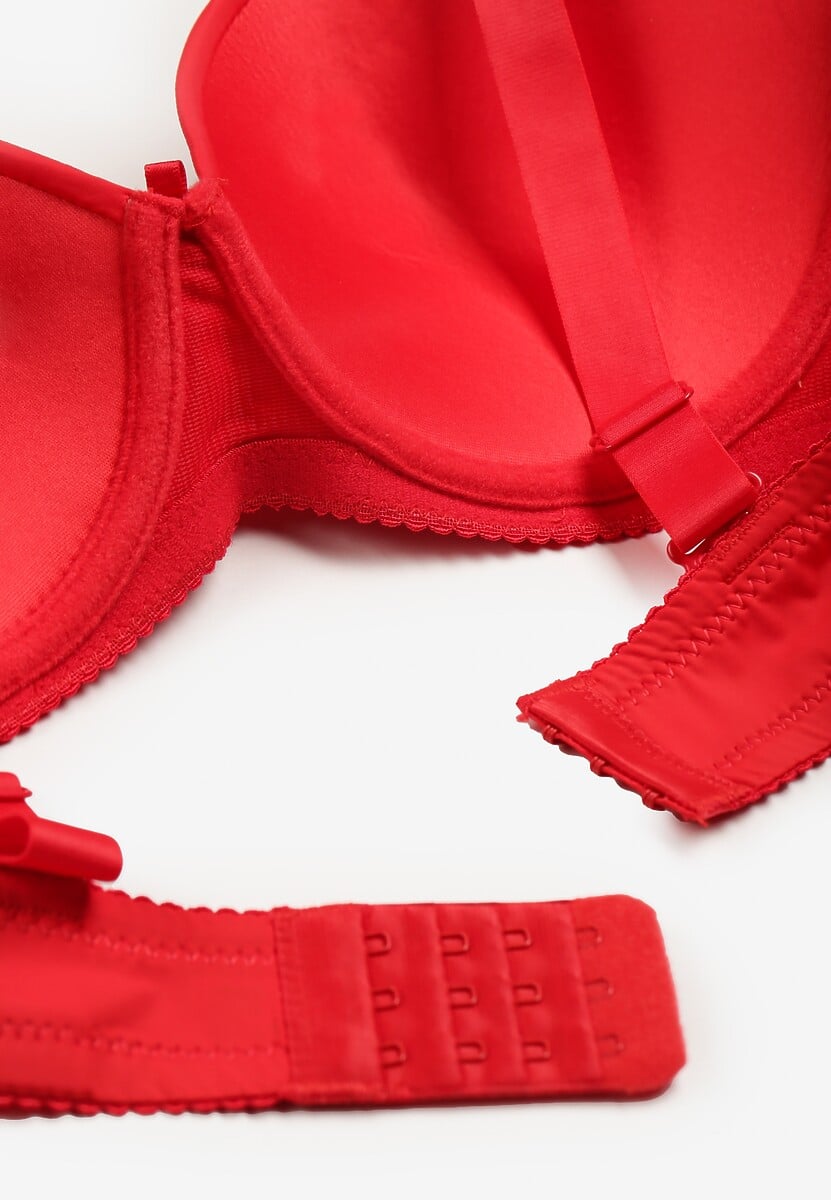 Czerwony Koronkowy Biustonosz Uronia