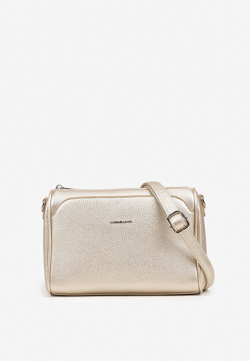 Złota Prostokątna Torebka Typu Listonoszka Nalimisse