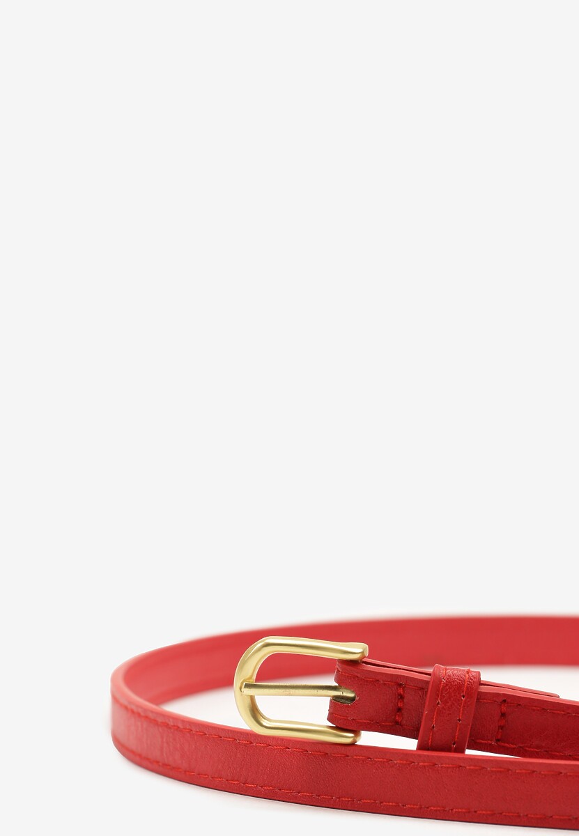 Czerwony Pasek Ozdobiony Klamrą Reveanna