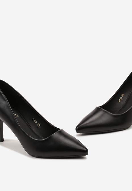 Czarne Czółenka z Noskiem w Szpic na Szpilce Noxeria