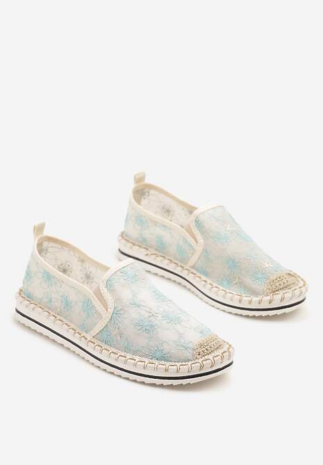 Niebieskie Espadryle z Ozdobną Plecionką Eranoria