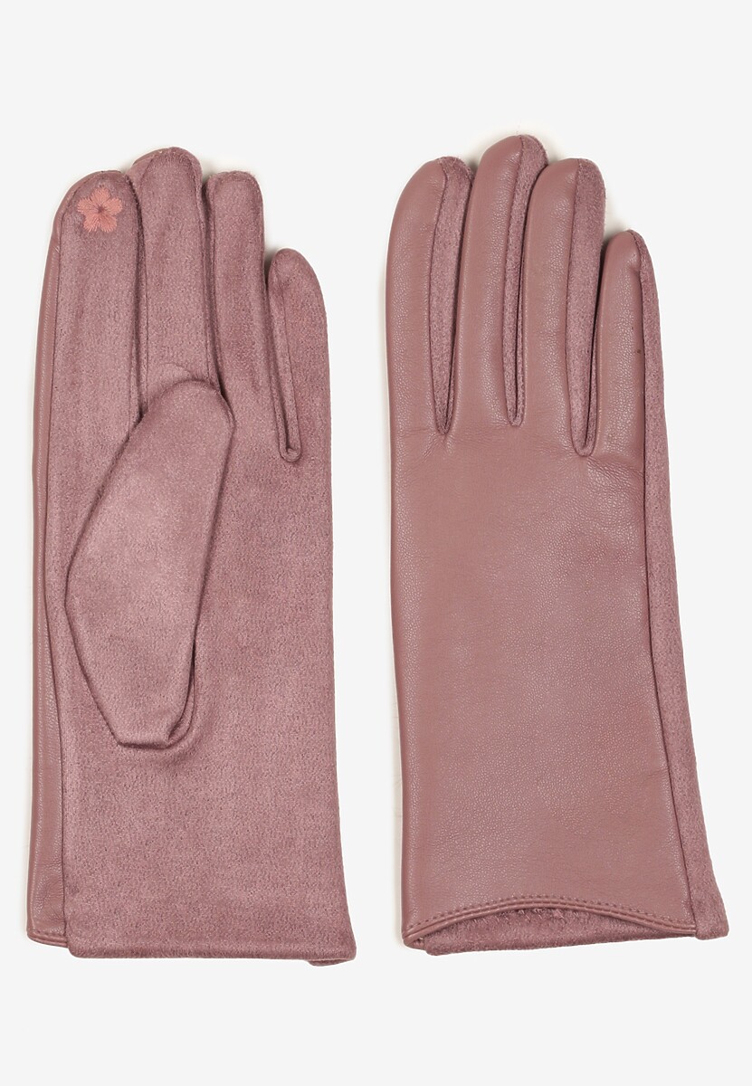 Szare Rękawiczki w Klasycznym Stylu Frolila