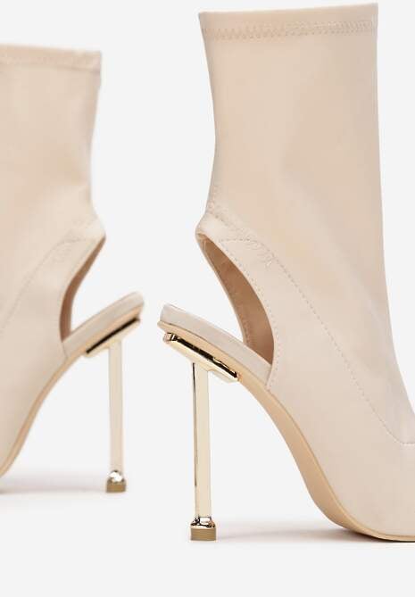 Beżowe Botki Coryander