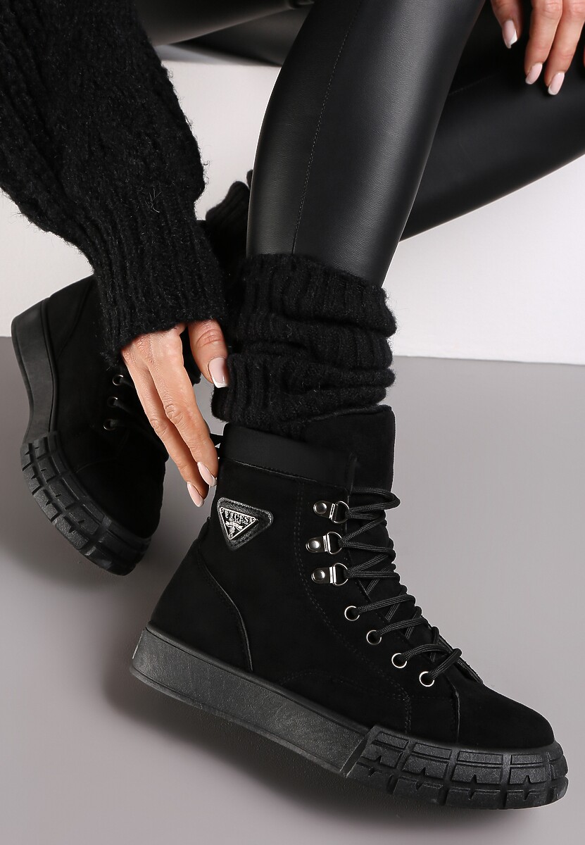 Czarne Traperki Ocypalle